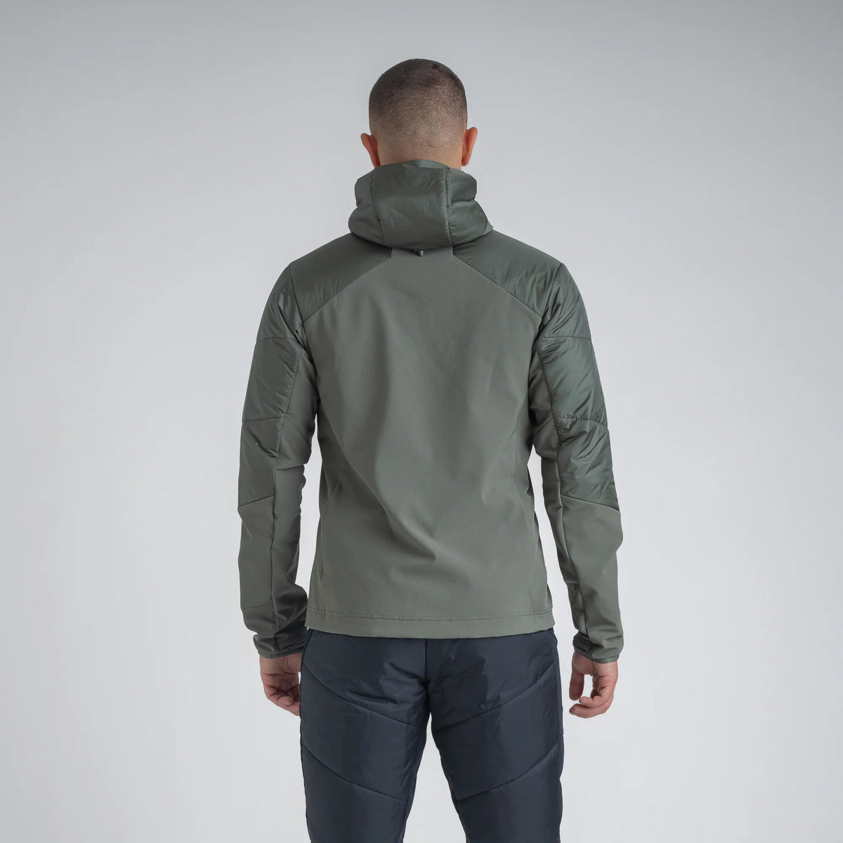 Spiro Men's Insulated Hybrid Jacket — Dove Grey