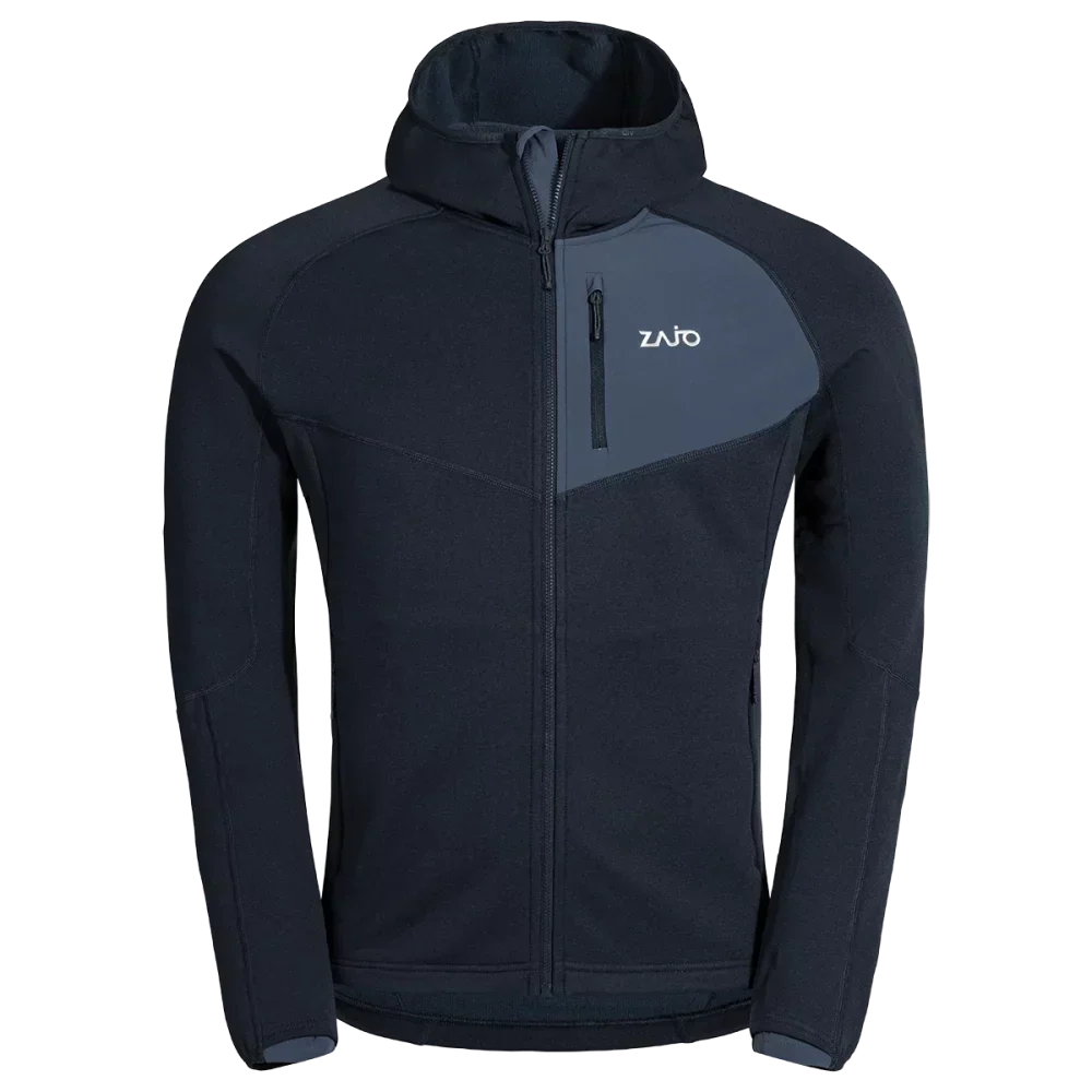 Amiko Men's Fleece Hooded Jacket — Dark Navy