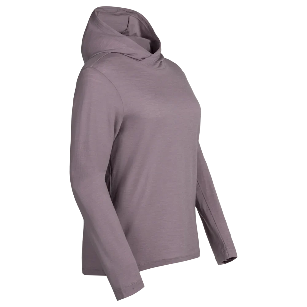 Kora Women's Merino Hoodie — Iced Mauve