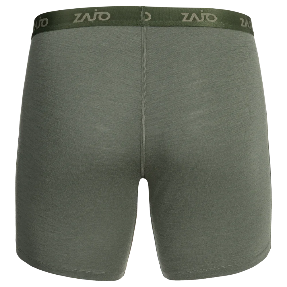 Senti Men's Merino Boxer Briefs Long — Thyme Green