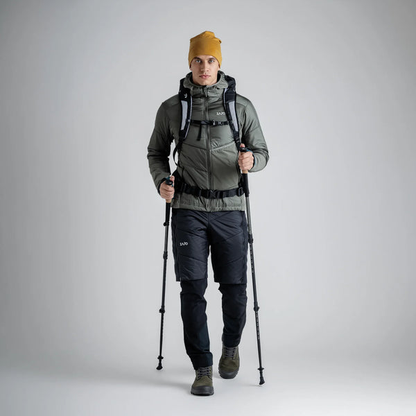 Spiro Men's Insulated Hybrid Jacket — Thyme Green