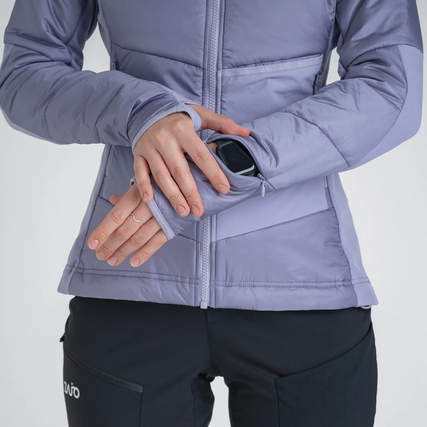 Spiro Women's Insulated Hybrid Jacket — Lavender