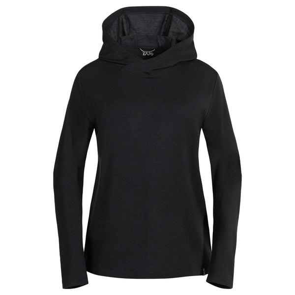 Kora Women's Merino Hoodie — Black