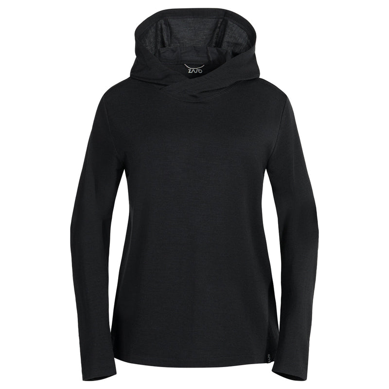 Kora Women's Merino Hoodie — Black