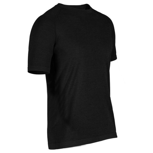 Lerta Men's Seamless Merino T-shirt — Black