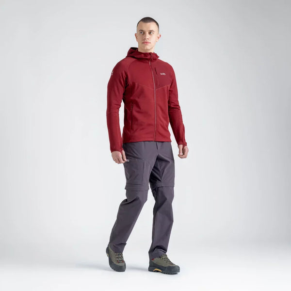 Amiko Men's Fleece Hooded Jacket — Dark Navy