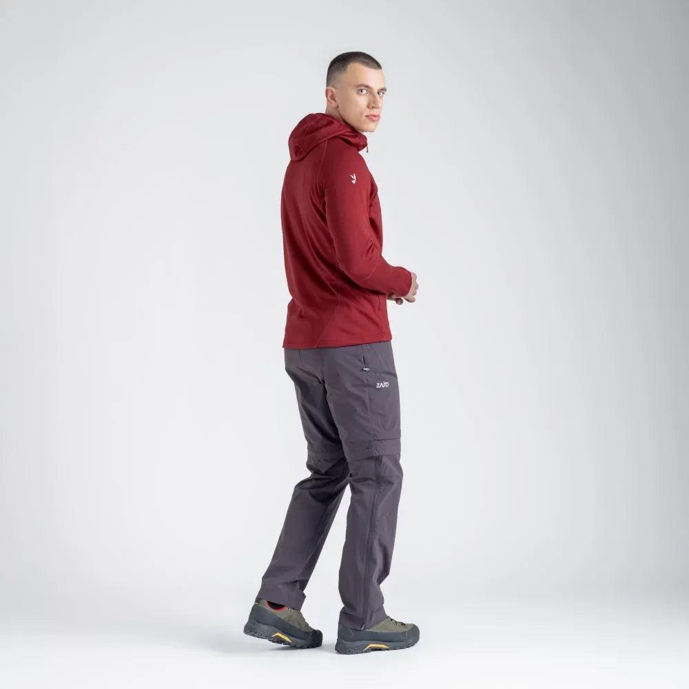 Amiko Men's Fleece Hooded Jacket — Golden Brown