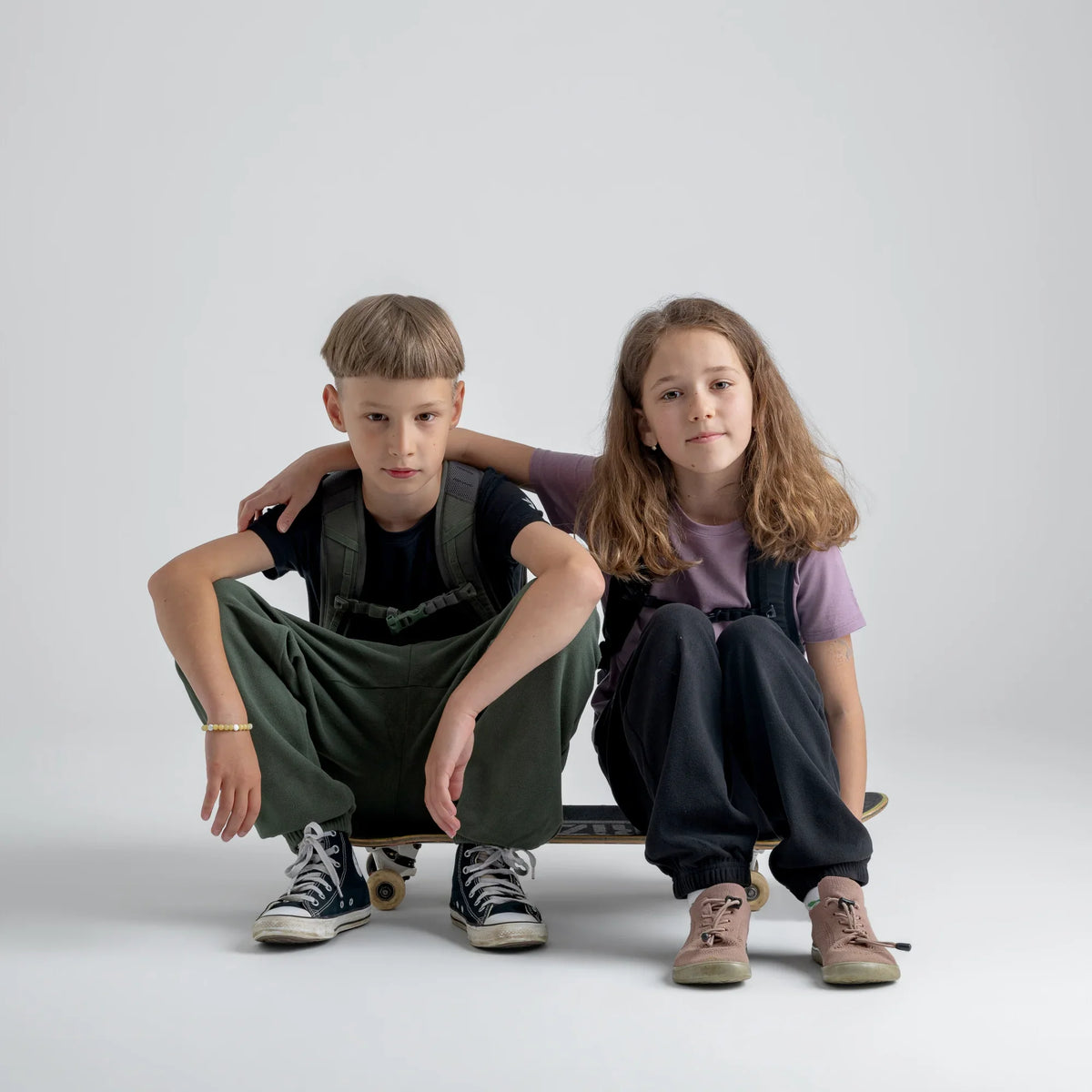 Amo Kid's Merino T-shirt — Dove Grey
