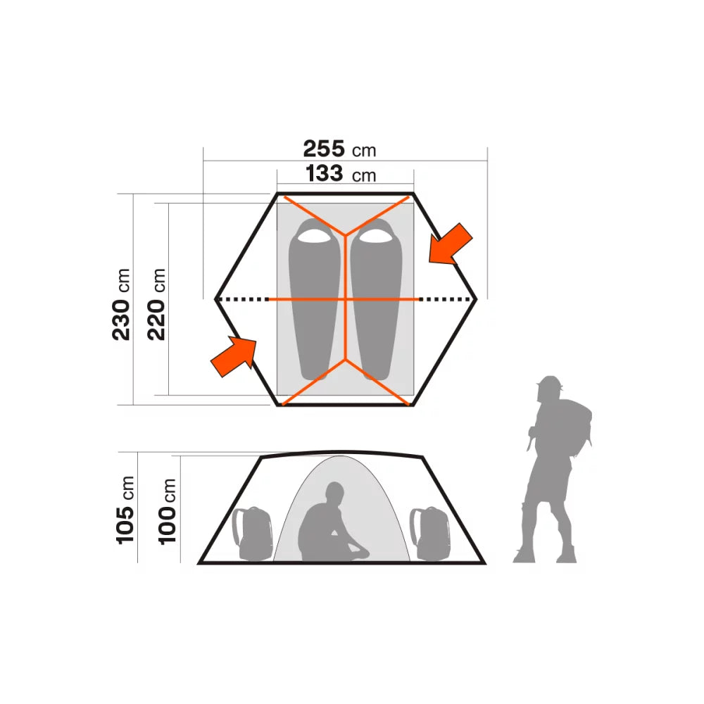 Domo Light 2 Person Tent — Sage Green