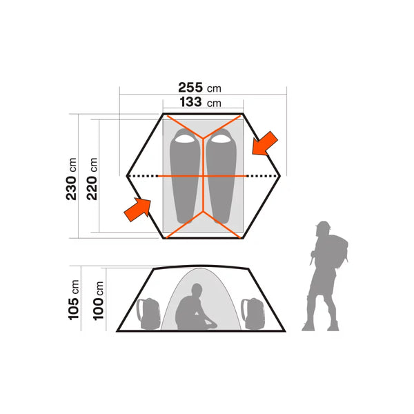 Domo Light 2 Person Tent — Sage Green