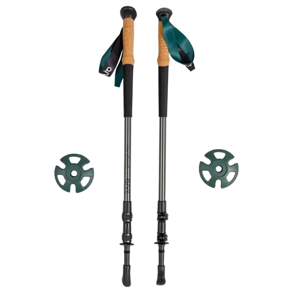 Grimpi Alu Trekking Poles — Green