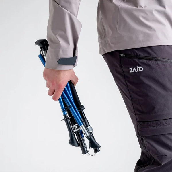 Grimpi Z-Fold Trekking Poles — Navy