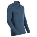 Hejma Men's Merino Zip Top — Blue