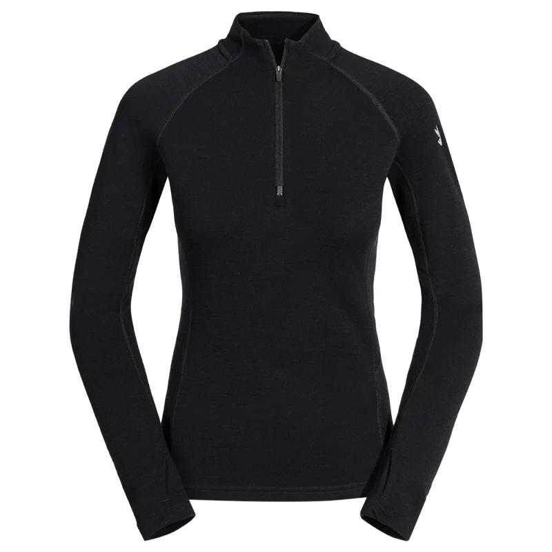 Hejma Women's Merino Zip Top — Black