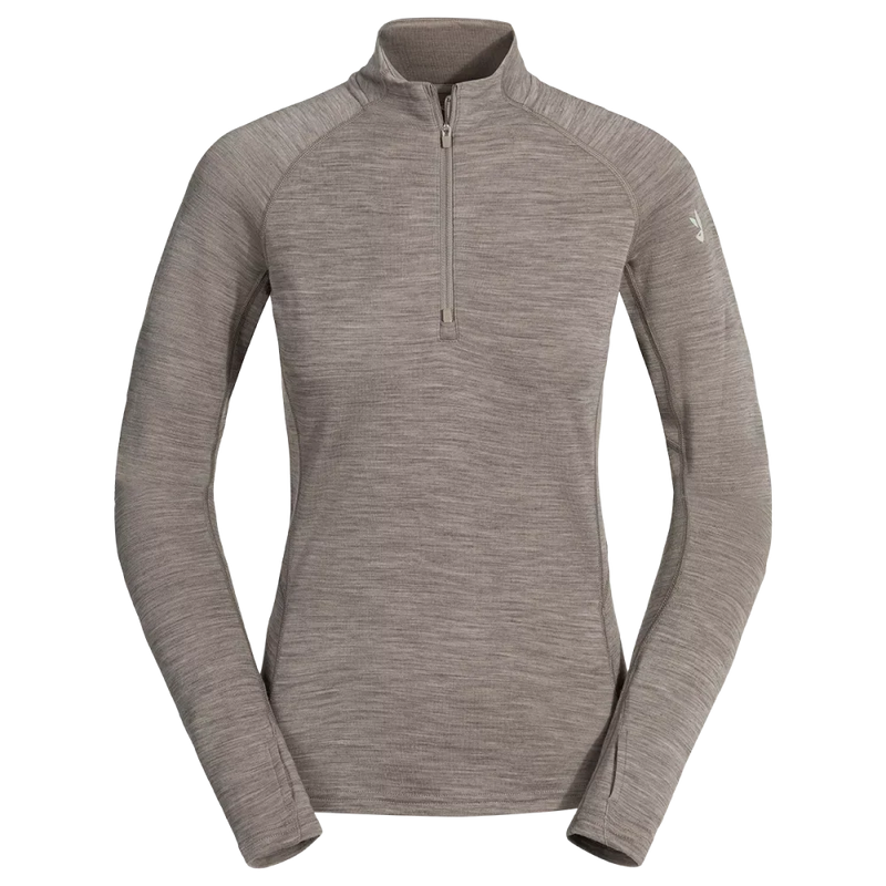 Hejma Women's Merino Zip Top — Beige
