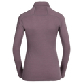 Hejma Women's Merino Zip Top — Grape Mauve