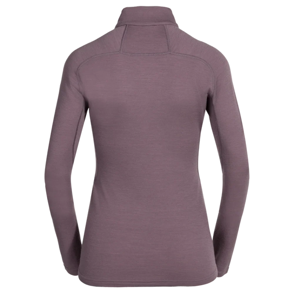 Hejma Women's Merino Zip Top — Grape Mauve