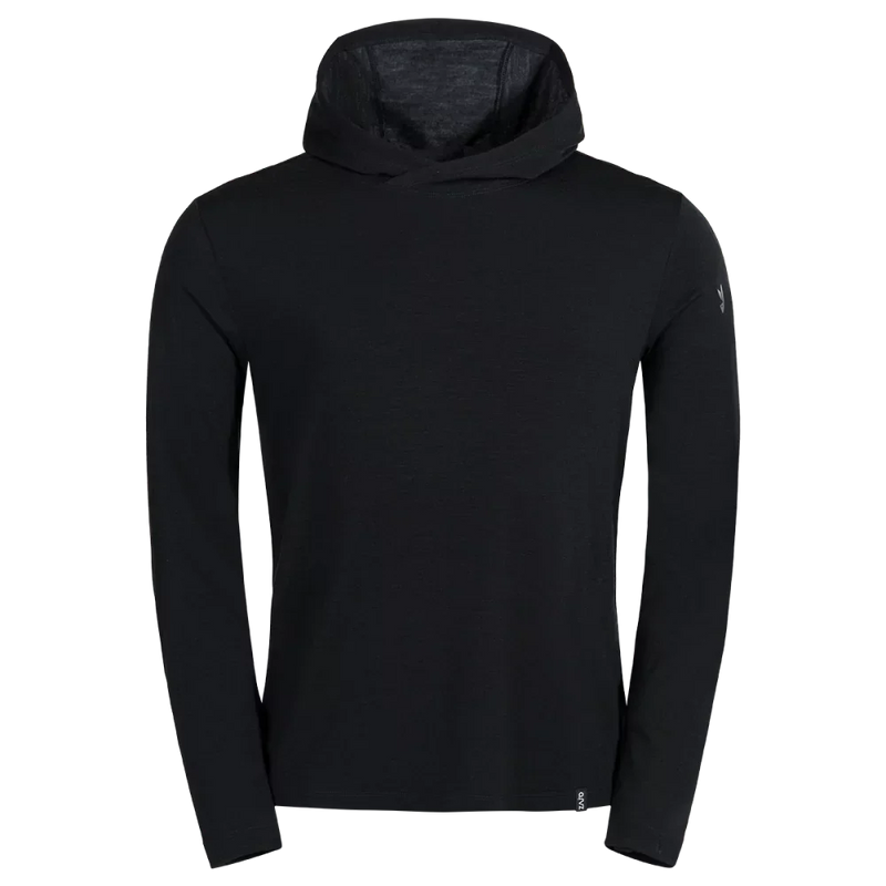 Kora Men's Merino Hoodie — Black