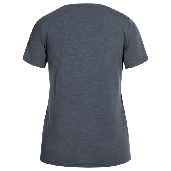 Kora Women's Merino T-shirt — Grey Navy