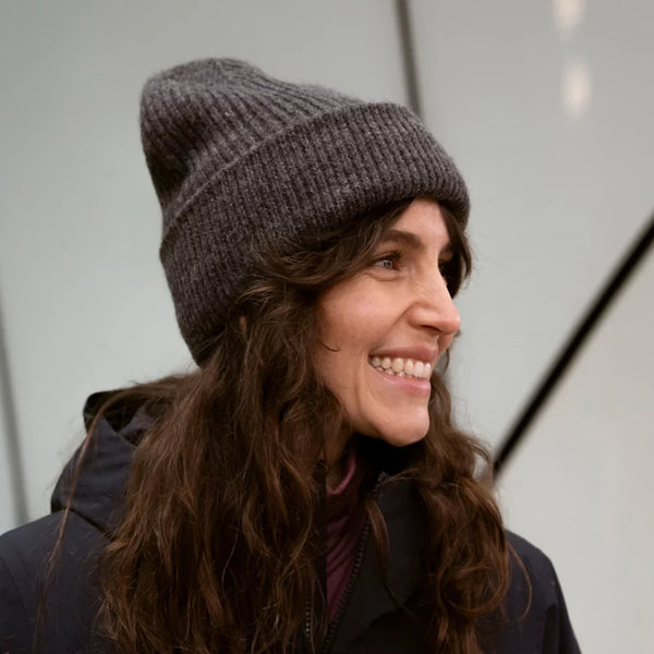 Lana Alpaca Wool Beanie — Beige