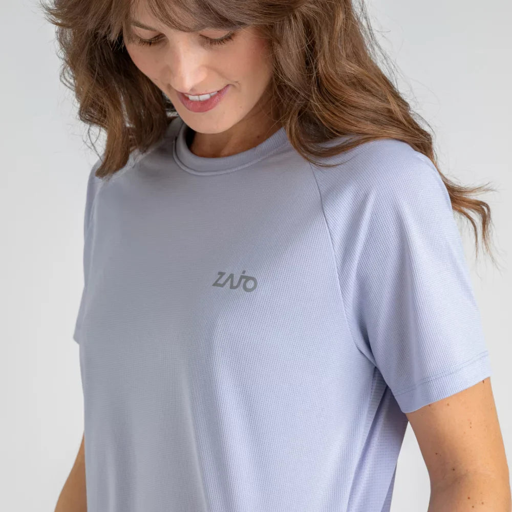 Movo Women's Performance T-shirt — Lila Grey