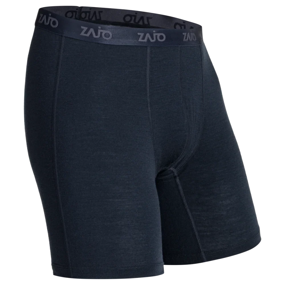Senti Men's Merino Boxer Briefs Long — Dark Navy