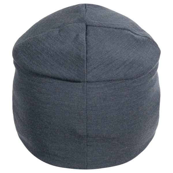 Senti Merino Beanie — Grey Navy