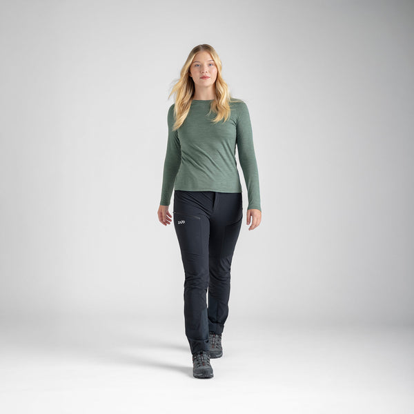 Senti Women's Merino Longsleeve — Thyme Green