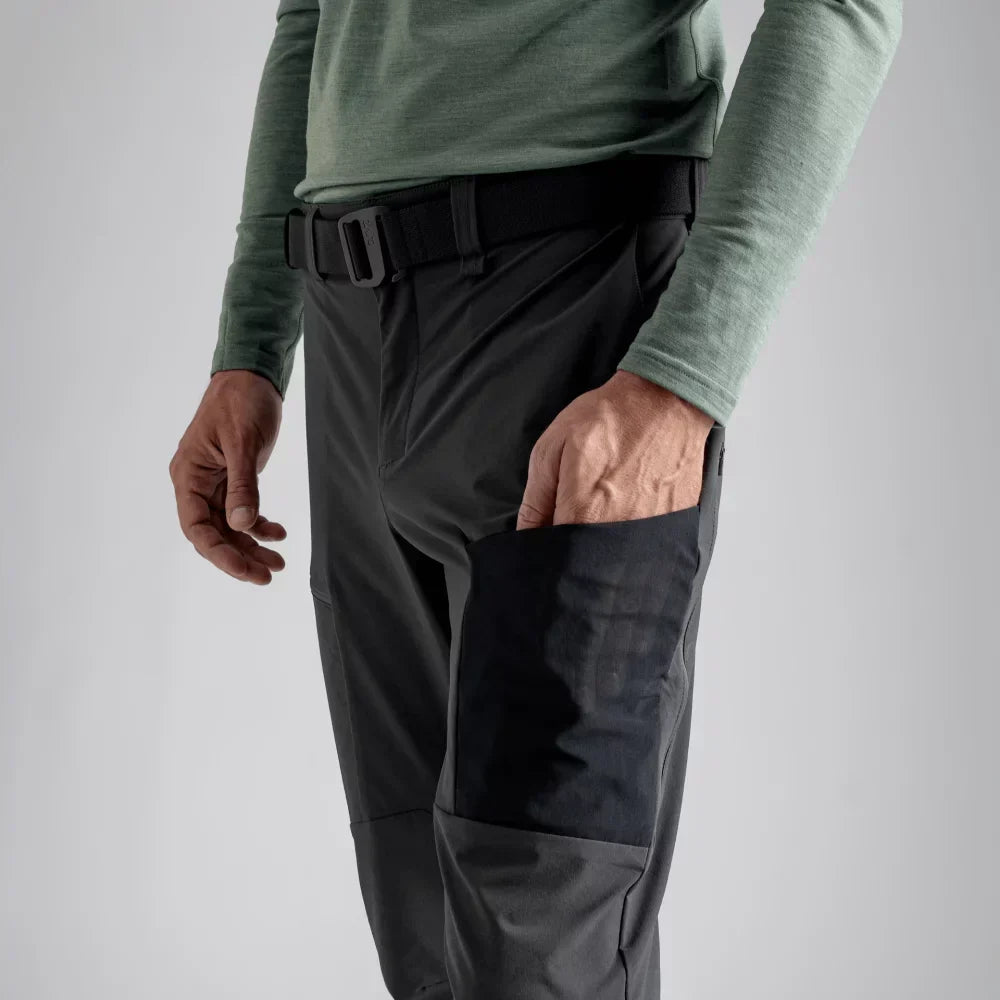 Sperta Men's Softshell Pants — Black Olive