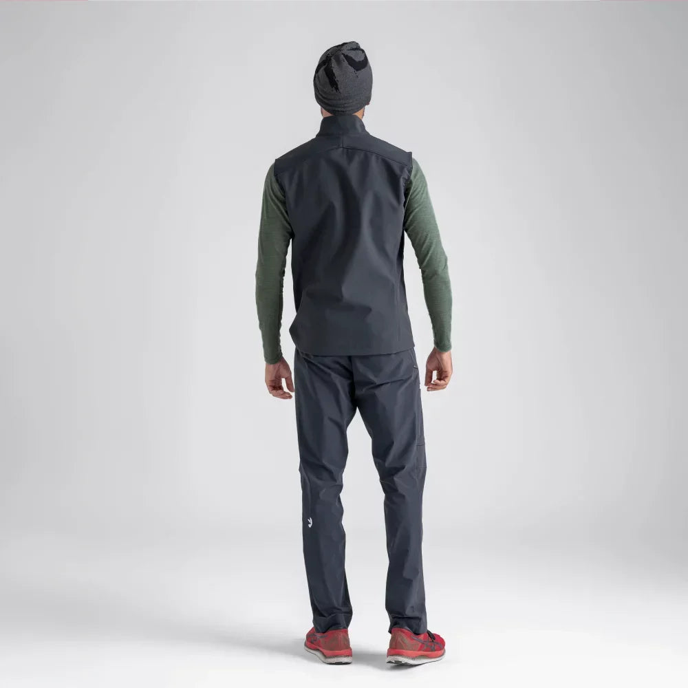 Vento Men's Softshell Vest — Black
