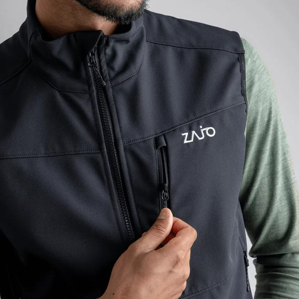 Vento Men's Softshell Vest — Black