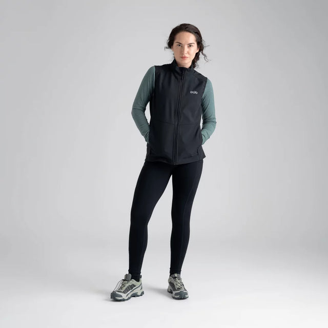 Vento Women's Softshell Vest — Black
