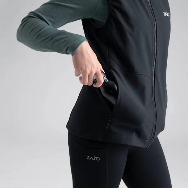 Vento Women's Softshell Vest — Black